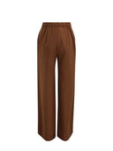 Max Mara Studio - Pantalone Lungo Mstcorone - 2616131091600-003 - Cioccolato