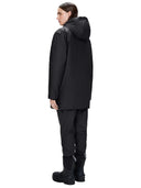 rains - giacca lohja long insulated jacket w3t2 - ra15790-01 - black