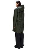 rains - impermeabile long jacket w3 - ra12020-03 - green