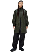 rains - impermeabile long jacket w3 - ra12020-03 - green