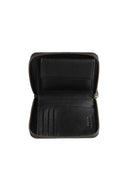 Pinko - Portafogli Taylor Zip Around Vitello Seta - 100249-A0F1-Z99Q - Nero-Antique Gold