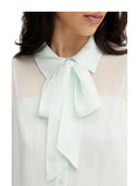 Twinset - Camicia M/L C/Sciarpa Staccabile - 261tp2790-13162 - Aqua