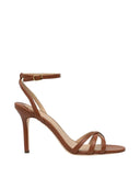 Lauren Ralph Lauren - Sandali Kendyl in pelle scamosciata con tacco - 802P10403001 - Brown