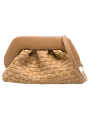 themoirè - borsa tia micro weaved suede - tmfw25tmwsue124 - biscuit