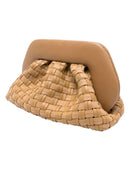 themoirè - borsa tia micro weaved suede - tmfw25tmwsue124 - biscuit