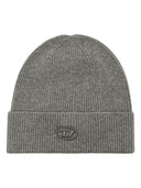 Diesel - Berretto a costine con ricamo D - A040920Daob-96K - Heather7Grey