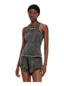 Diesel - Canotta Irene in cotone con effetto lavorato - A232610Shan-900A - 003 - Off/Black