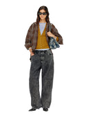 Diesel - Pantaloni da tuta effetto denim P-Stuky - A240690Efbj-65Ba-008 - Black/Denim
