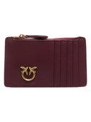 Pinko - Porta carte con zip Airone - 100251A0F1-Ww5Q - Ribes Intenso-Antique Gold