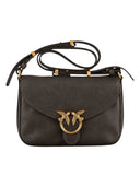 Pinko - Borsa Love Bag Mini Cloud in Pelle - 107656A3Lo-L64Q - Marrone Caffe'-Antique Gold