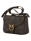 Pinko - Borsa Love Bag Mini Cloud in Pelle - 107656A3Lo-L64Q - Marrone Caffe'-Antique Gold