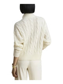 Lauren Ralph Lauren - Maglia con Zip - 200B33686002 - Mascarpone Cream