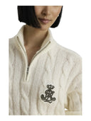 Lauren Ralph Lauren - Maglia con Zip - 200B33686002 - Mascarpone Cream
