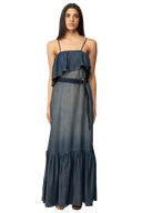 Pinko - Abito Chiarodiluna Light Flowy - 106626-A388-Pjc - Lavaggio Medio Scuro