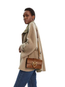 Pinko - Borsa Love One Mini St. Cl Vitello S - 105856-A0F1-L17Q - Marrone - Leone-Antique Gold