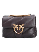 Pinko - Borsa piccola a tracolla Love Bag Puff Maxi Quilt - 100039A0F2-M12Q - Marrone Marasca-Antique Gold