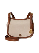 Lauren Ralph Lauren - borsa a tracolla marcy media in tela - 431p10512001 - natural