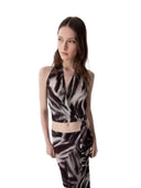 Mar De Margaritas - Debbie - Top In Georgette Incrociato Davanti - Mmabw01565-Gi34 - Jasmin Giallino