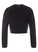 Twinset - Giacchina Coreana In Maglia C/Borchie E Cappette - 262Tp3090-00006 - Nero