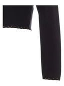 Twinset - Giacchina Coreana In Maglia C/Borchie E Cappette - 262Tp3090-00006 - Nero