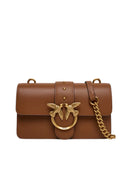 Pinko - Borsa Love One Mini St. Cl Vitello S - 105856-A0F1-L17Q - Marrone - Leone-Antique Gold