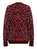 Laneus - Cardigan Over Maculato - F6Lawoca128-040 - Rosso