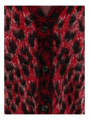 Laneus - Cardigan Over Maculato - F6Lawoca128-040 - Rosso