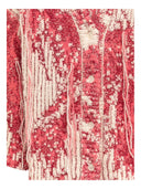 Laneus - Cardigan Over In Jacquard - F6Lawoca176-040 - Rosso