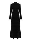 Laneus - Abito Long In Jacquard - F6Lawokd146-110 - Nero