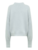 Laneus - Maglia Asymmetric Crewneck Boxy - F6Lawokn136-084 - Verde Salvia