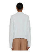 Laneus - Maglia Asymmetric Crewneck Boxy - F6Lawokn136-084 - Verde Salvia
