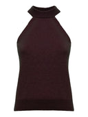 Laneus - Top Sleeveless Cashmere E Seta - F6Lawoko150-412 - Fico