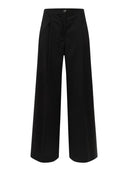 Laneus - Pantaloni Wool Trousers Wide Leg - F6Lawopa190-110 - Nero