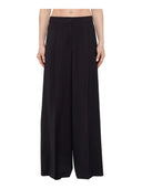 Laneus - Pantaloni Wool Trousers Wide Leg - F6Lawopa190-110 - Nero