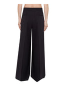 Laneus - Pantaloni Wool Trousers Wide Leg - F6Lawopa190-110 - Nero