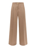 Laneus - Pantaloni Wool Trousers Wide Leg - F6Lawopa192-178 - Cammello