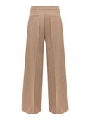 Laneus - Pantaloni Wool Trousers Wide Leg - F6Lawopa192-178 - Cammello