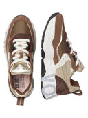 Voile Blanche - Sneakers Club105. Suede/Fabric/Nylon - 2017475-23-2D69 - Marrone