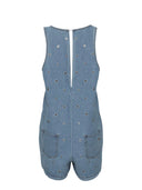 Pinko - Tuta Viaggio Denim + Eyelets - 106257-A32O-Pjd - Lavaggio Medio