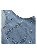 Pinko - Tuta Viaggio Denim + Eyelets - 106257-A32O-Pjd - Lavaggio Medio