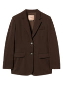 Twinset - Blazer Monopetto - 262Tt2222-11946 - Coffee Chocolate