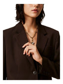 Twinset - Blazer Monopetto - 262Tt2222-11946 - Coffee Chocolate