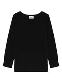 Alpha Studio - Maglia Girocollo M/ Lunga Merinos New Shapes - Ad-8010C-2002 - Nero