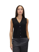 Max Mara MM - Gilet In Maglia Mmlalbata - 2626356017600-005 - Nero