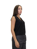 Max Mara MM - Gilet In Maglia Mmlalbata - 2626356017600-005 - Nero