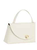 Coccinelle - Borsa Handbag Double Grainy Leather - E1Toa180101-685 - Pearl/Cognac
