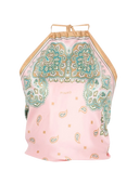 Pinko - Top Synchro Twill Stampa Banda - 106732-A38G-Nl4 - Rosa/Bruciato