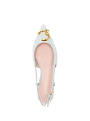 Coccinelle - Décolleté Flat Suede - E4Sb2210201-B33 - Aquamarine
