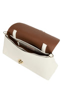 Coccinelle - Borsa Handbag Double Grainy Leather - E1Toa180101-685 - Pearl/Cognac
