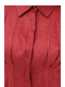 Max Mara Studio - Camicia Mstora - 2616111042600-066 - Mattone Rosso